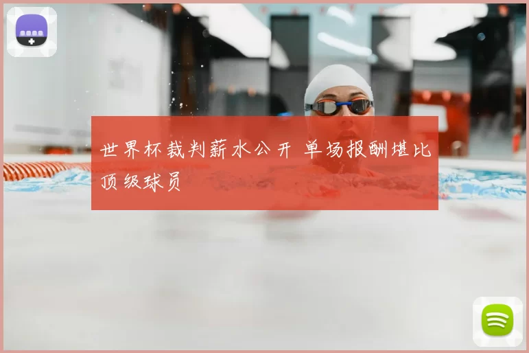 世界杯裁判薪水公开 单场报酬堪比顶级球员