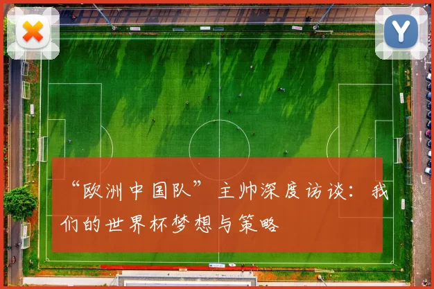 “欧洲中国队”主帅深度访谈：我们的世界杯梦想与策略